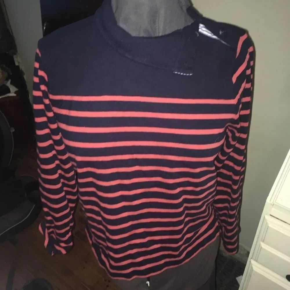 J Crew striped nautical preppy business casual sweater